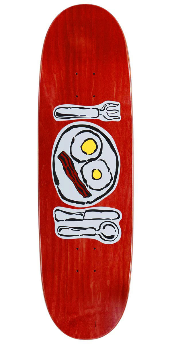 CCS Over Easy Egg1 Shaped Skateboard Deck - Red image 1