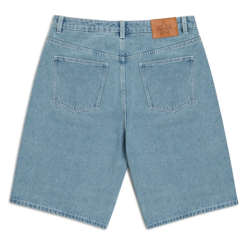 CCS x Tyler Quigley Big Cats 97 Star Denim Shorts - Rinsed Blue