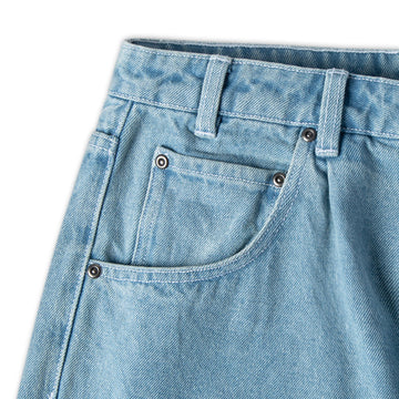 CCS x Tyler Quigley Big Cats 97 Star Denim Shorts - Rinsed Blue