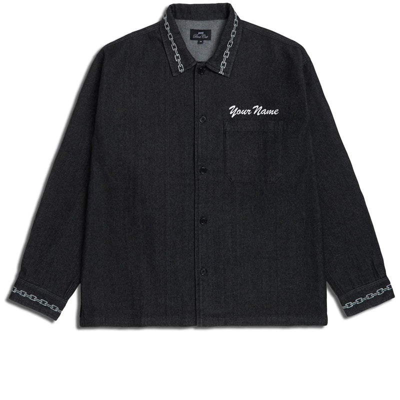 CCS Custom Embroidered Box Denim Shirt - Chain Black - MD