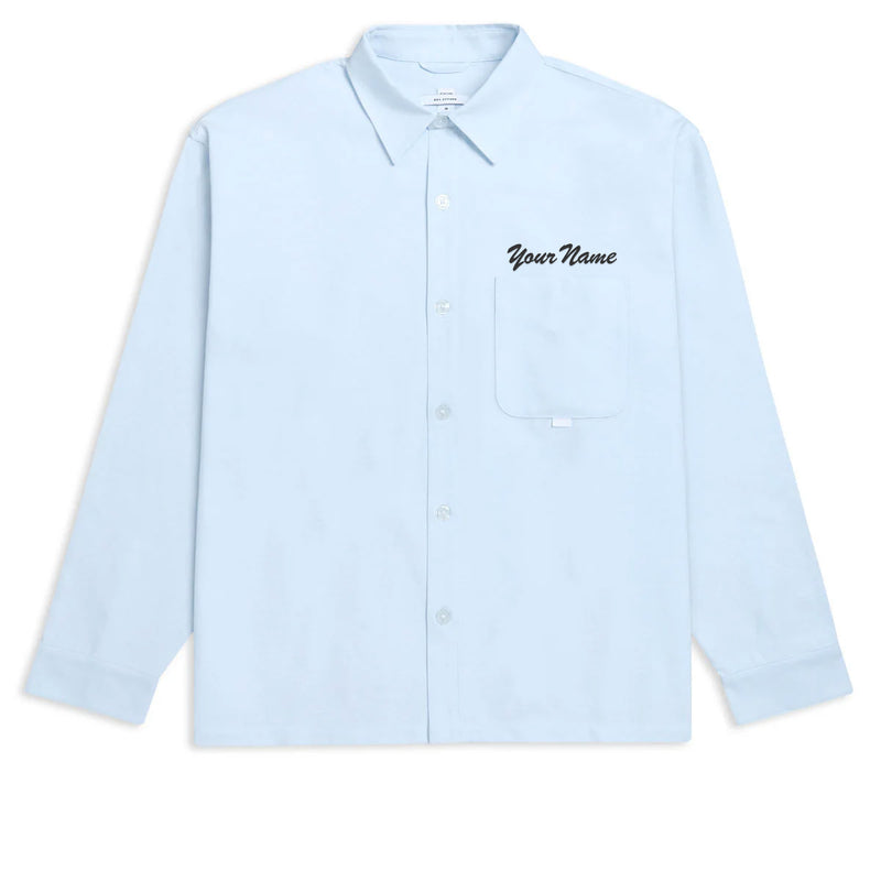 CCS Custom Embroidered Box Oxford Shirt - Blue - XL
