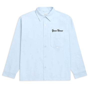CCS Custom Embroidered Box Oxford Shirt - Blue