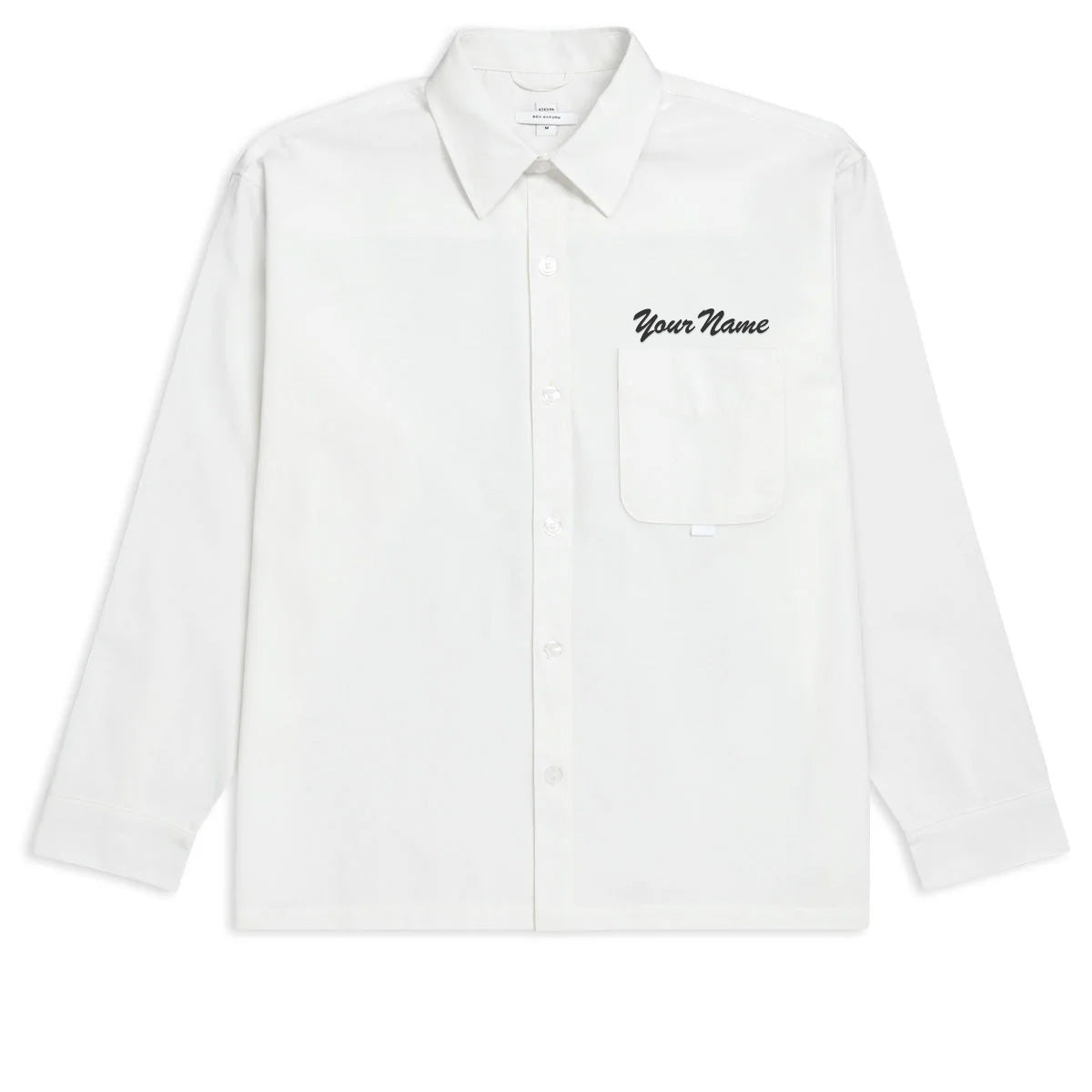 CCS Custom Embroidered Box Oxford Shirt - White - SM image 1
