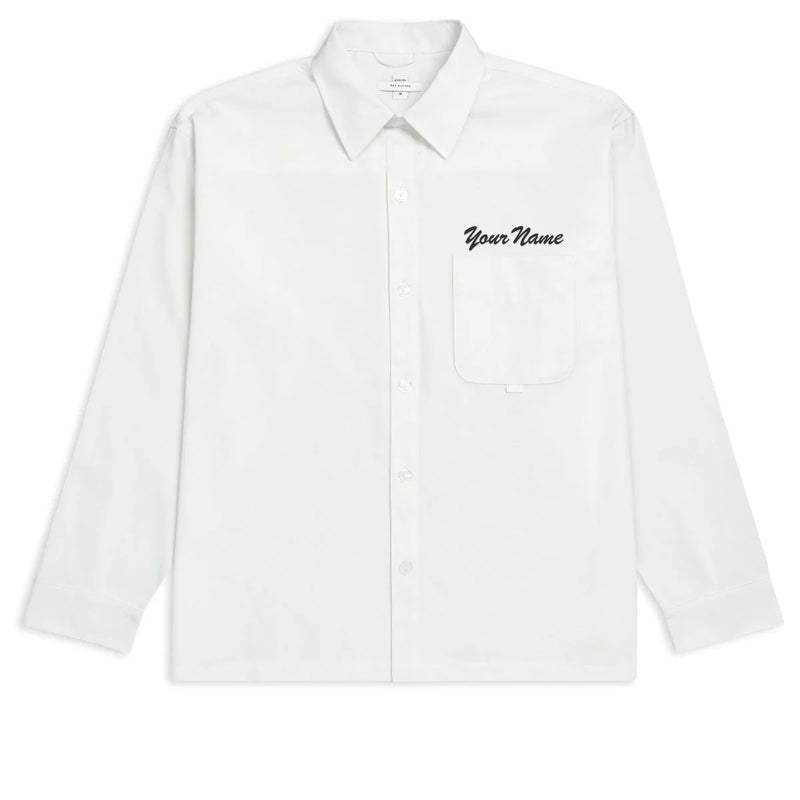 CCS Custom Embroidered Box Oxford Shirt - White - XS