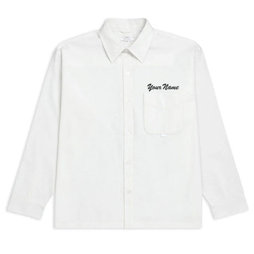 CCS Custom Embroidered Box Oxford Shirt - White