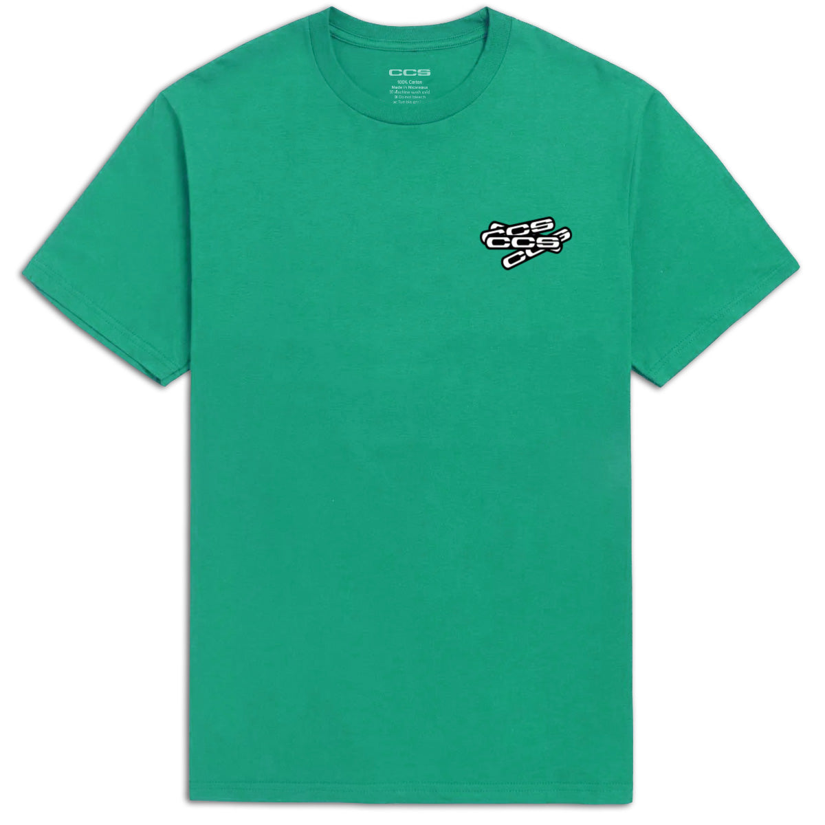 CCS Logo Sticker Slap T-Shirt - Green