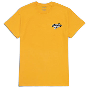 CCS Logo Sticker Slap T-Shirt - Gold