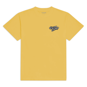 CCS Logo Sticker Slap T-Shirt - Gold - LG