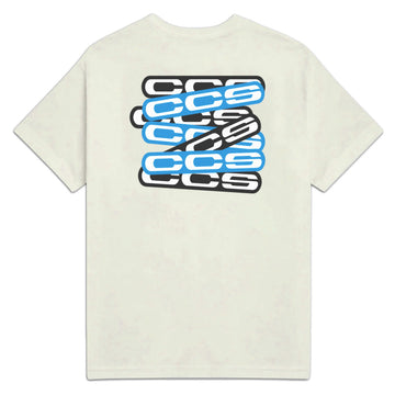 CCS Logo Sticker V2 T-Shirt - Faded Cream