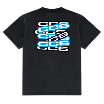 CCS Logo Sticker V2 T-Shirt - Faded Black