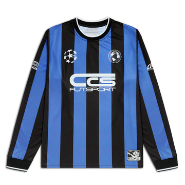 CCS Retro '85 Long Sleeve Soccer Jersey - Blue Stripe