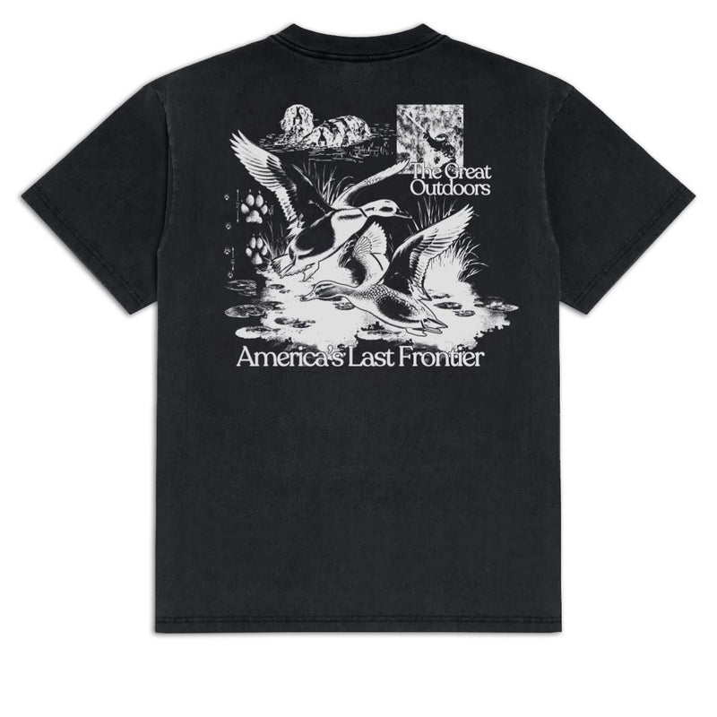 Sin Bin Dog With Bird T-Shirt - Vintage Black