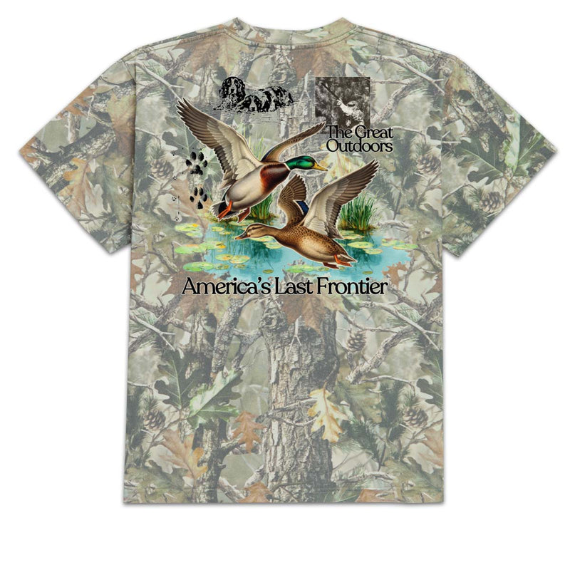 Sin Bin Dog With Bird T-Shirt - Camo