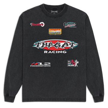 Sin Bin Threat Racing Long Sleeve T-Shirt - Vintage Black - MD
