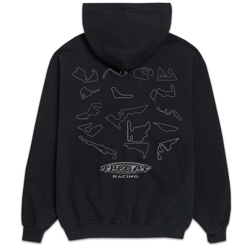 Sin Bin Threat Racing Zip Hoodie - Jet Black