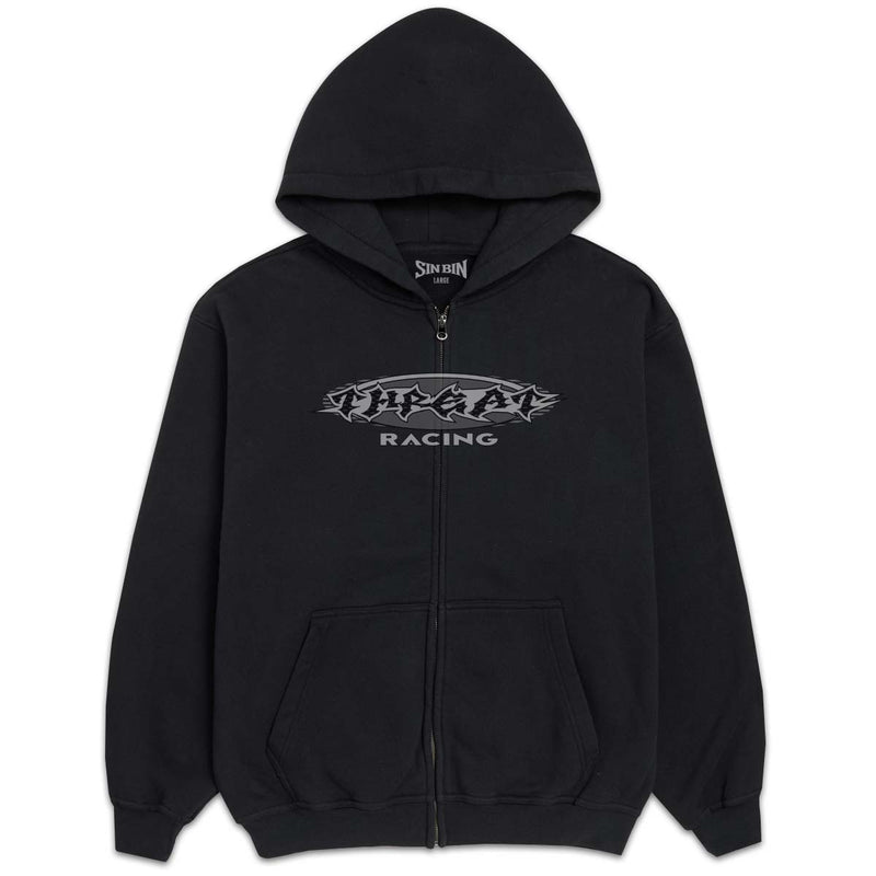 Sin Bin Threat Racing Zip Hoodie - Jet Black