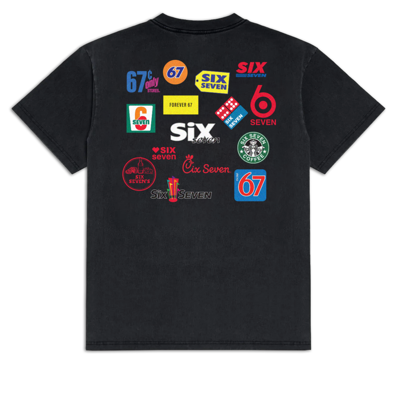 Sin Bin Six Seven T-Shirt - Black