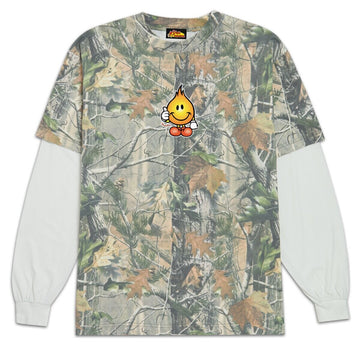World Industries Classic Flameboy Layered T-Shirt - Camo/White