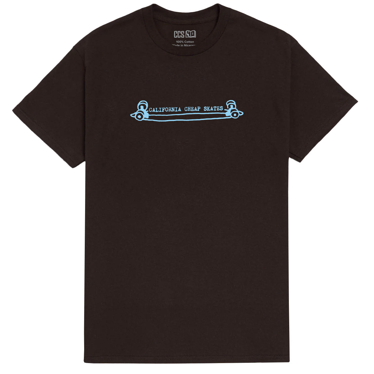 CCS Heritage Cheap Skates T-Shirt - Brown - SM image 1