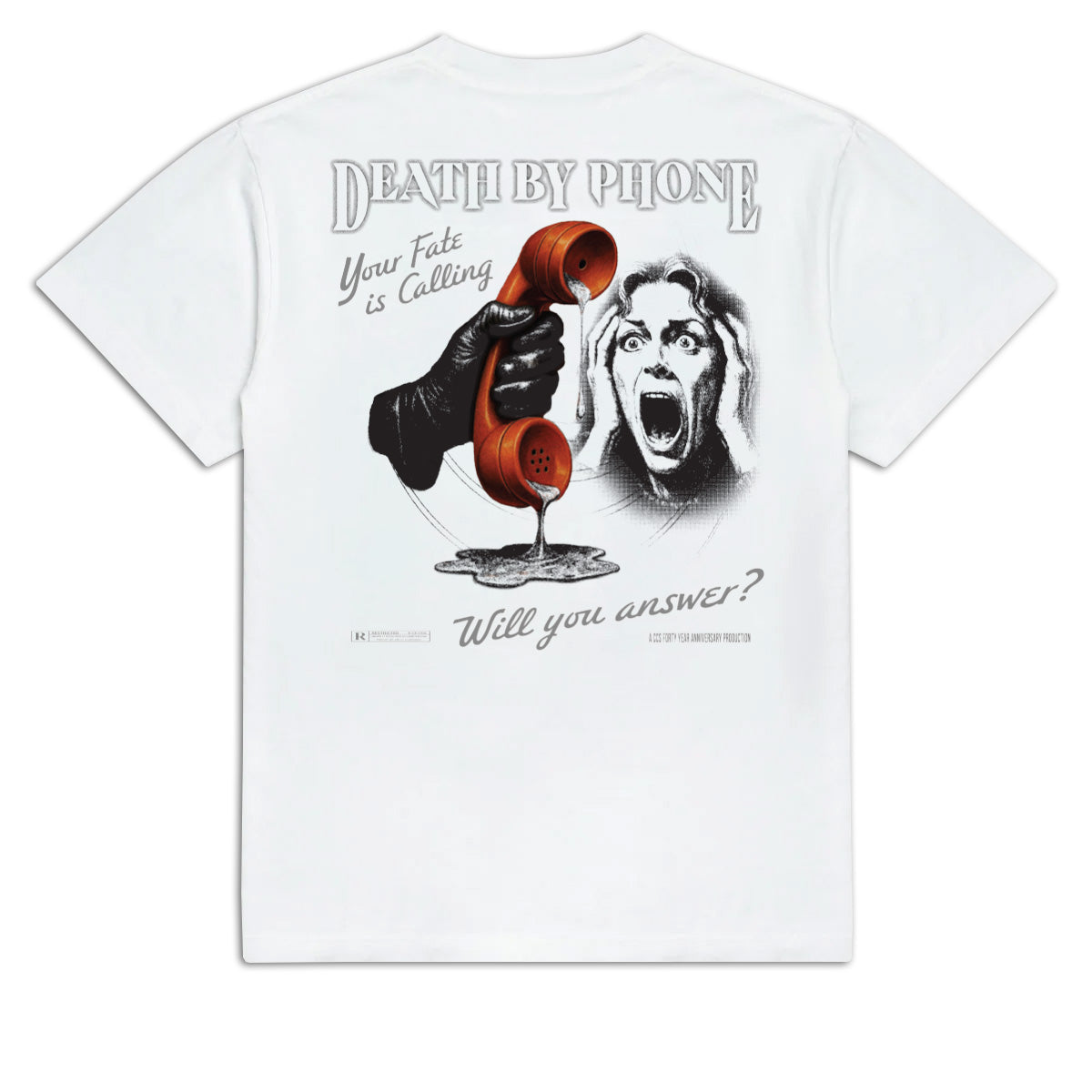 CCS Death by Phone T-Shirt - White image 1