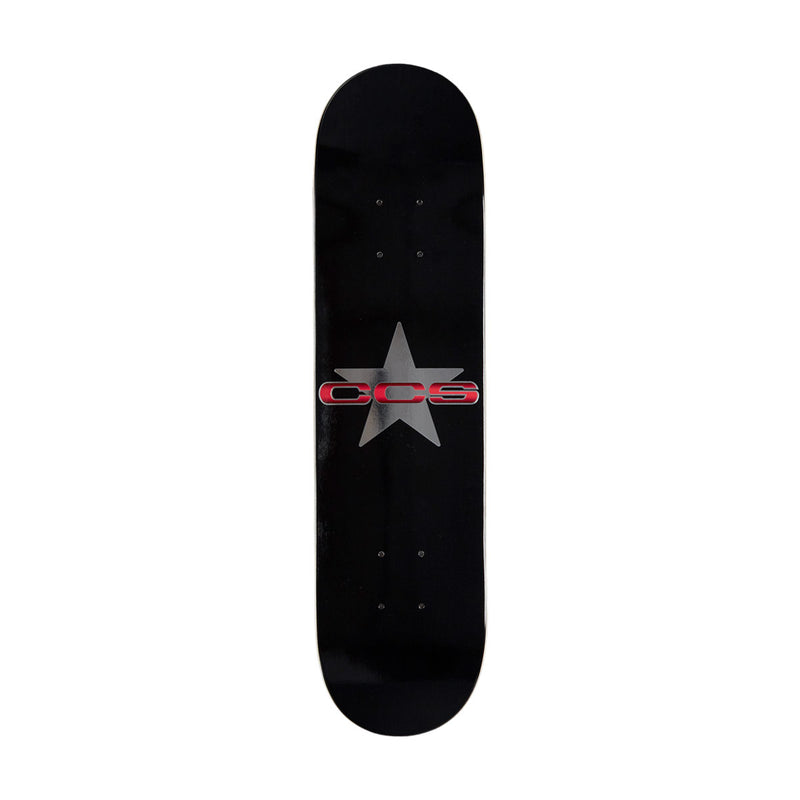 CCS 97 Star Mini Skateboard Deck - Silver/Red - 7.25