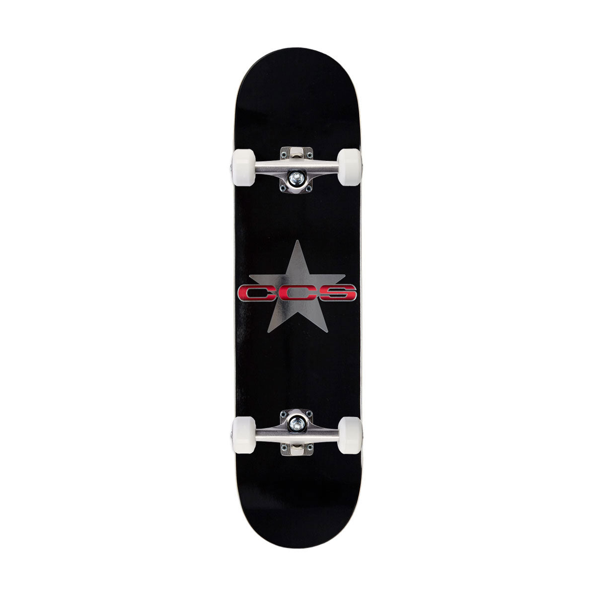 CCS 97 Star Mini Skateboard Complete - Silver/Red image 1