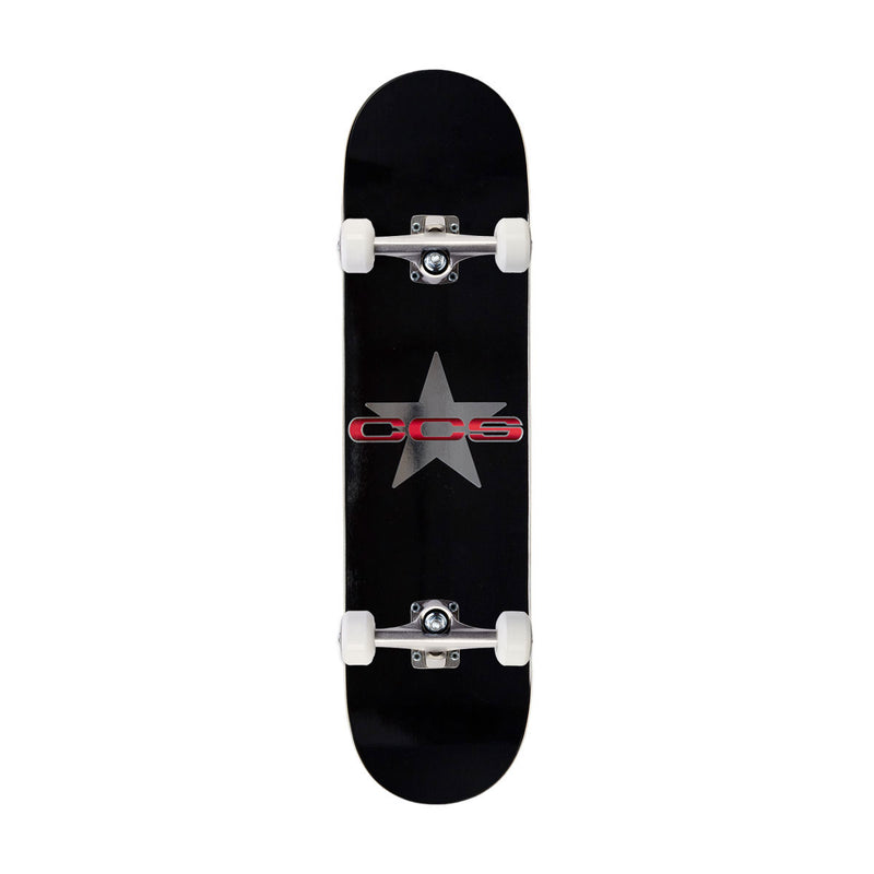 CCS 97 Star Mini Skateboard Complete - Silver/Red - 7.00