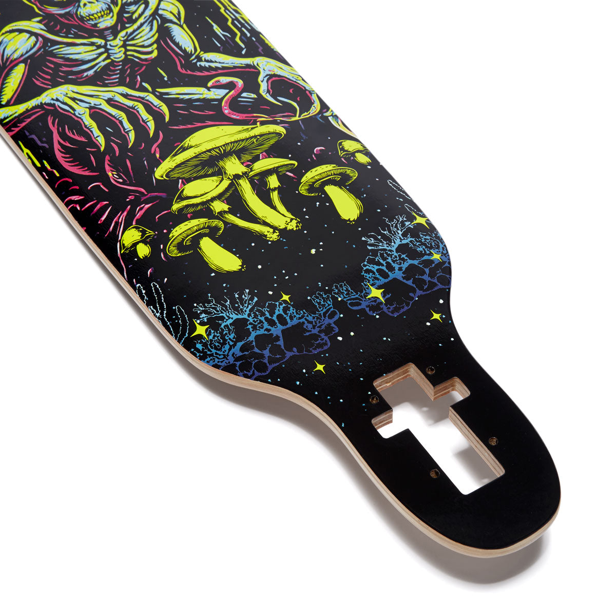 Daddies Mall Poster Drop Thru Longboard Complete - Black/Glow image 5