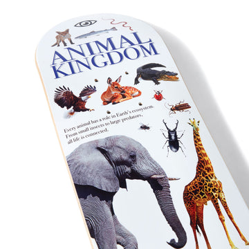 CCS Brain Food Animal Kingdom Mini Skateboard Deck - White