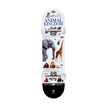 CCS Brain Food Animal Kingdom Mini Skateboard Complete - White - 7.00