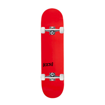 CCS Logo Mini Skateboard Complete - Red - 7.25