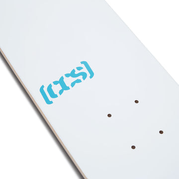 CCS Logo Mini Skateboard Deck - White