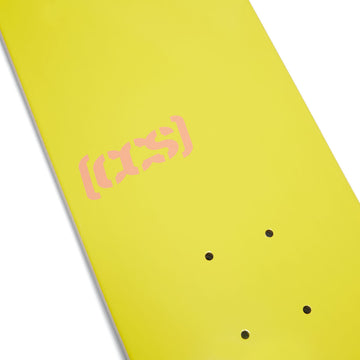 CCS Logo Mini Skateboard Deck - Yellow