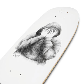 CCS Smile on The Surface Crusier Skateboard Deck - White - 8.00