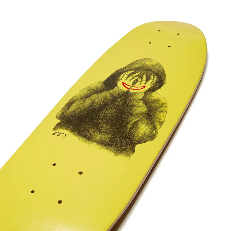 CCS Smile on The Surface Crusier Skateboard Deck - Yellow - 8.00