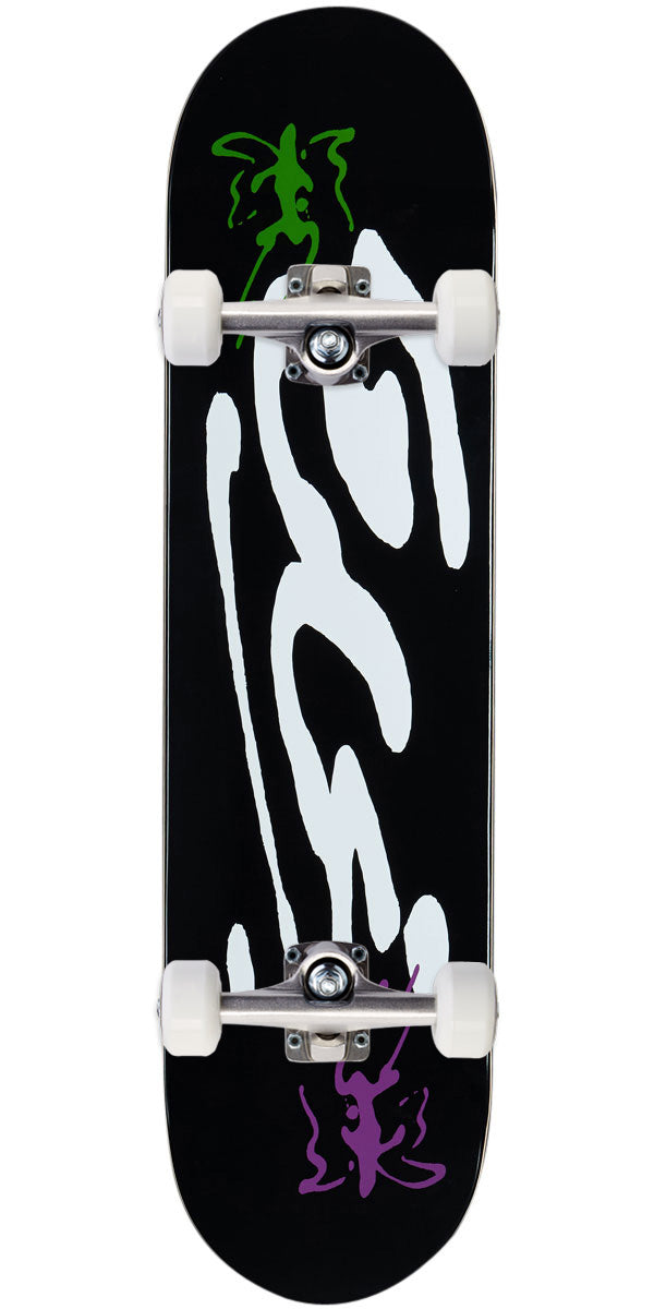 CCS Ink Blot Logo Skateboard Complete - Black - 7.50