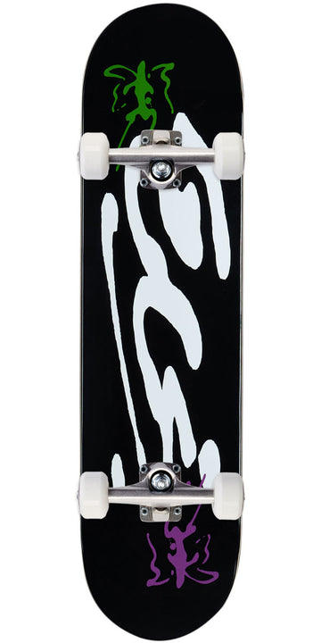CCS Ink Blot Logo Skateboard Complete - Black - 7.75