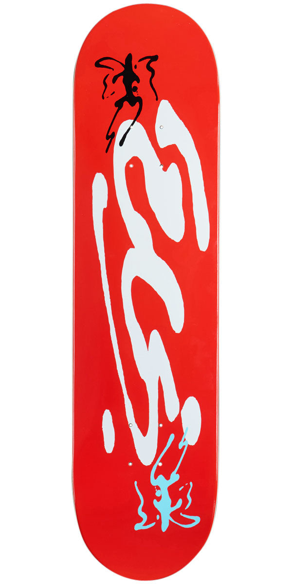 CCS Ink Blot Logo Skateboard Deck - Red - 8.125