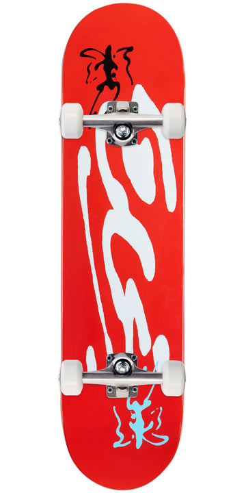 CCS Ink Blot Logo Skateboard Complete - Red - 8.25