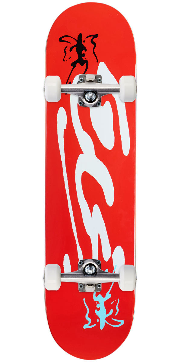 CCS Ink Blot Logo Skateboard Complete - Red - 8.50