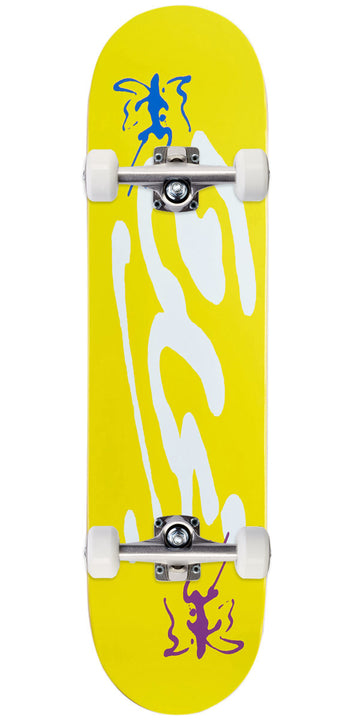 CCS Ink Blot Logo Skateboard Complete - Yellow - 8.25
