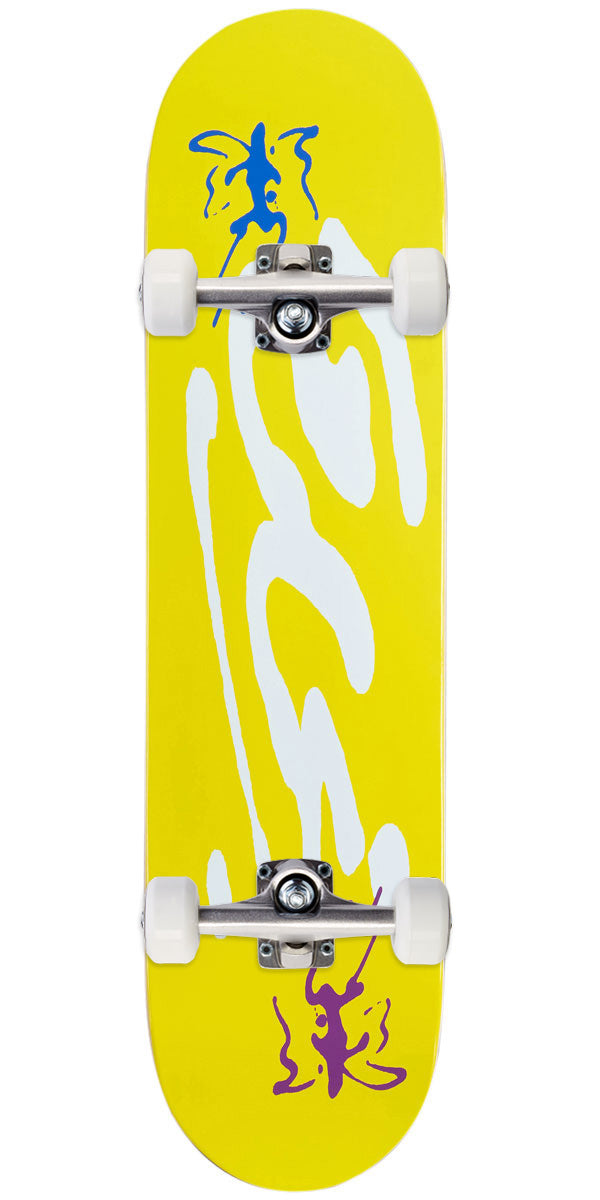 CCS Ink Blot Logo Skateboard Complete - Yellow - 8.00