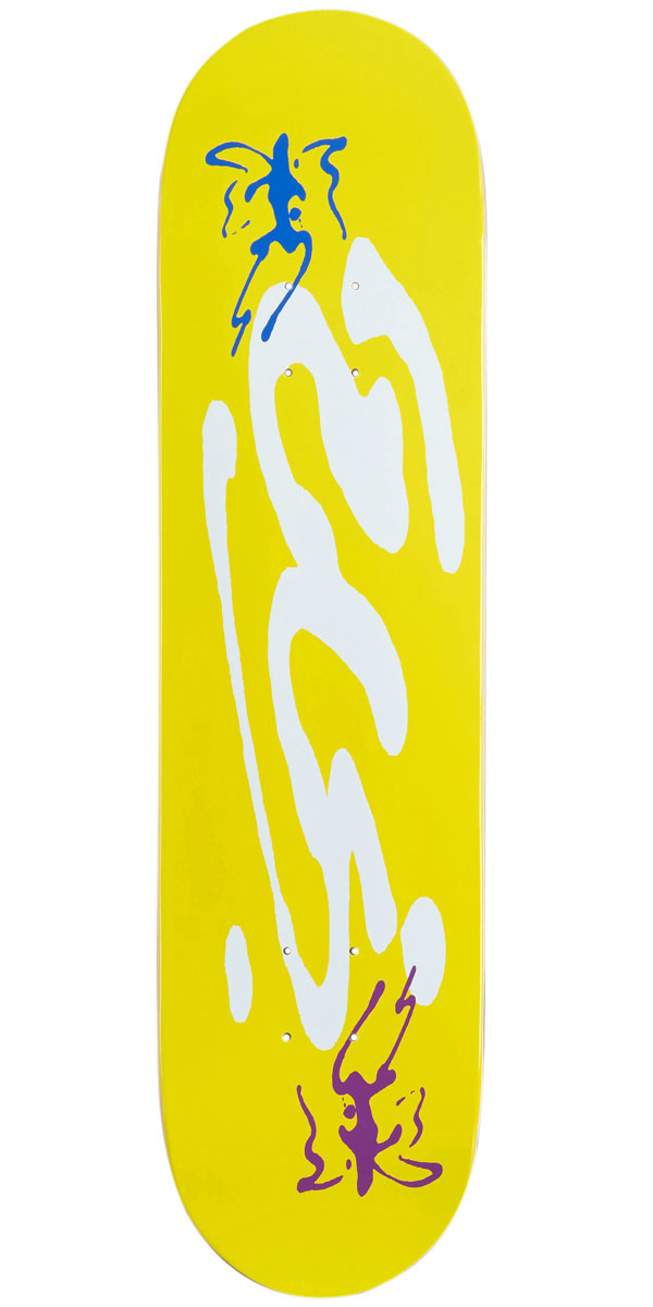 CCS Ink Blot Logo Skateboard Deck - Yellow - 8.125
