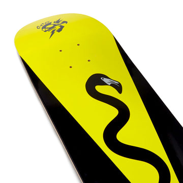 CCS Grim Surfer Skateboard Deck - Black/Yellow