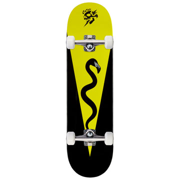 CCS Grim Surfer Skateboard Complete - Black/Yellow - 7.50