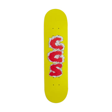 CCS Furry Letters Mini Skateboard Deck - Yellow - 7.25