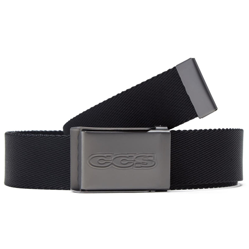 CCS Gunmetal 96 Logo Web Belt - Black