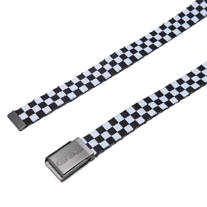 CCS Gunmetal 96 Logo Web Belt - Checkerboard
