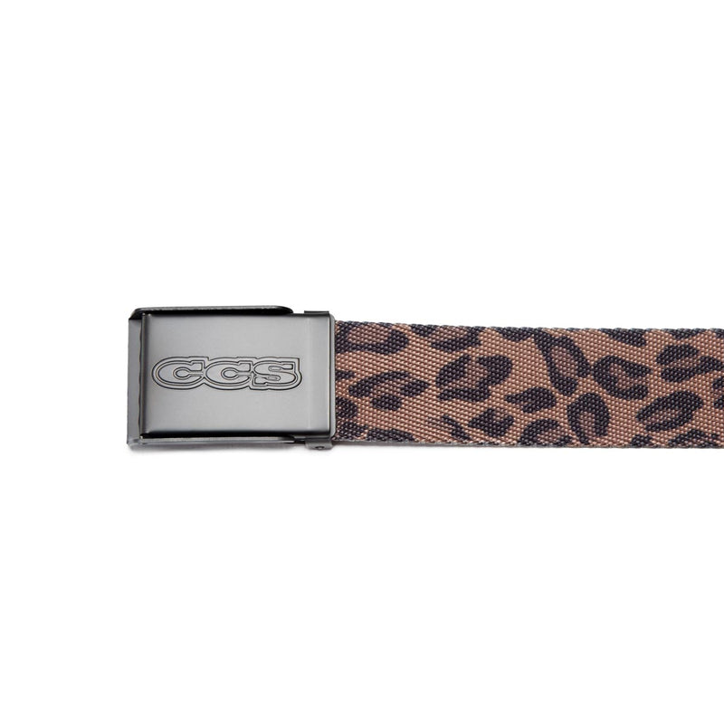 CCS Gunmetal 96 Logo Web Belt - Leopard