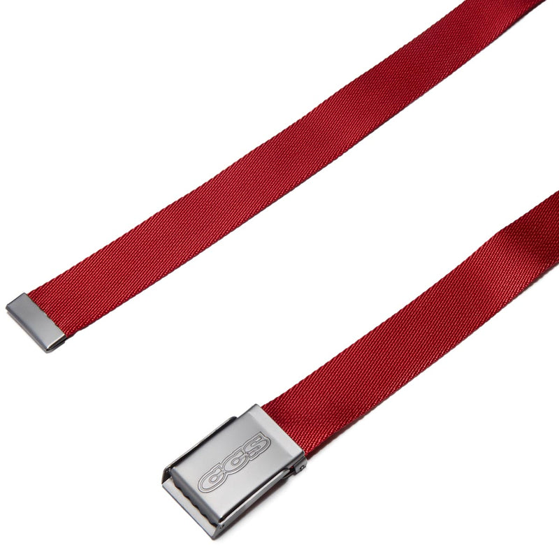 CCS Gunmetal 96 Logo Web Belt - Red